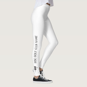 Leggings für White & Black Disk Golf Actrawear