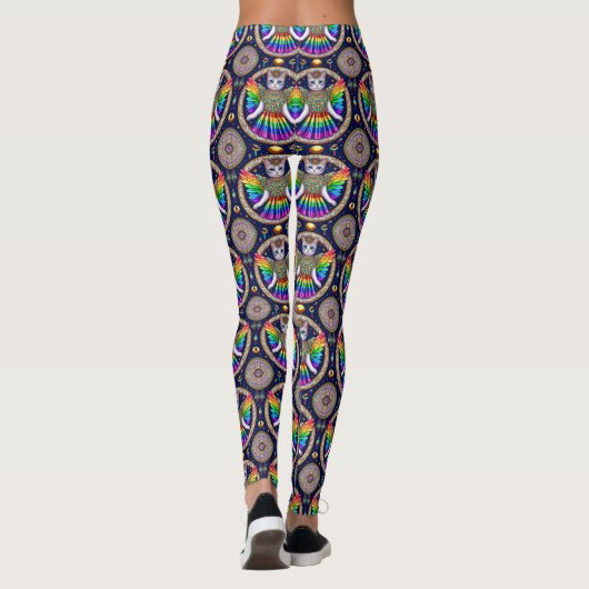 Leggings Gay Rainbow Pride Cat Fairy (Rückseite)