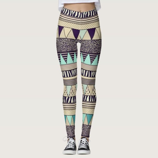 Leggings/gebürtiger Amerikaner-Muster Leggings (Vorderseite)