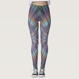 Leggings Gefärbte Krawatte Streifen
