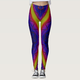 Leggings ~ gelb blau ~ Original