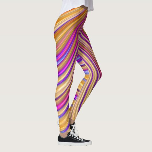 Leggings ~ gelb orange glänzend ~ Original (Rechts)