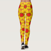 Leggings - Gelbe Blumen (Rückseite)