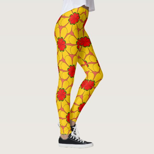 Leggings - Gelbe Blumen (Rechts)
