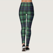 Leggings - Gelber, grüner und blauer Tartan (Rückseite)