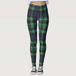 Leggings - Gelber, grüner und blauer Tartan