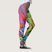 Leggings geometrischer Abstrakter Kunst (Rechts)