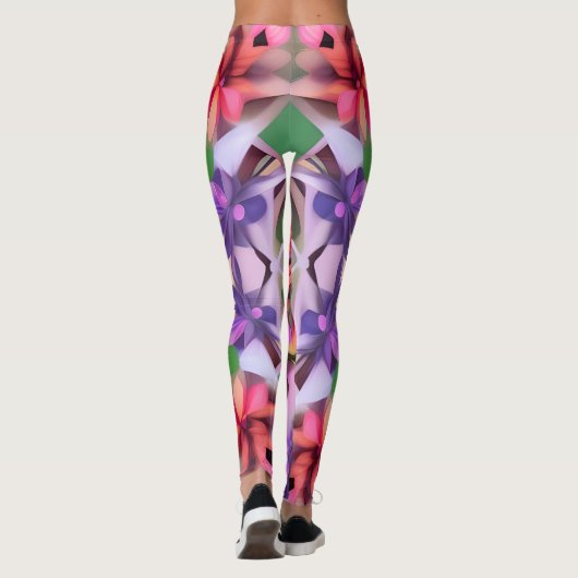 Leggings geometrischer Abstrakter Kunst (Rückseite)