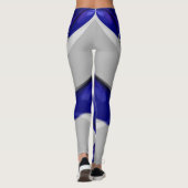Leggings ~glänzend blau ~ Original (Rückseite)
