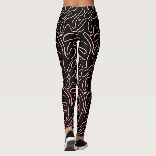 Leggings Glitzer rosa (Rückseite)