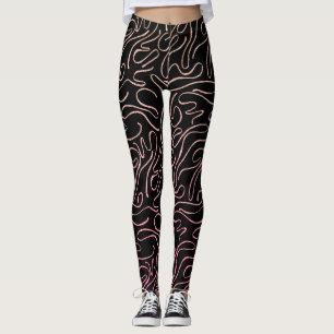 Leggings Glitzer rosa
