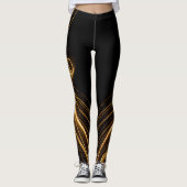 Leggings "Goldene Eleganz" (Vorderseite)