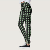 Leggings Green Black Square (Links)