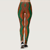 Leggings ~green red Christmas ~ Original (Rückseite)