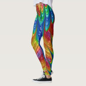 Leggings ~ grün-blau-orange ~ Original (Links)