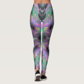 Leggings ~ grün lila ~ Original (Rückseite)