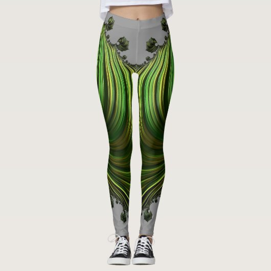 Leggings ~ grün weiß ~ Original (Vorderseite)