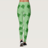 Leggings - Grüne Holly-Branchen (Rückseite)
