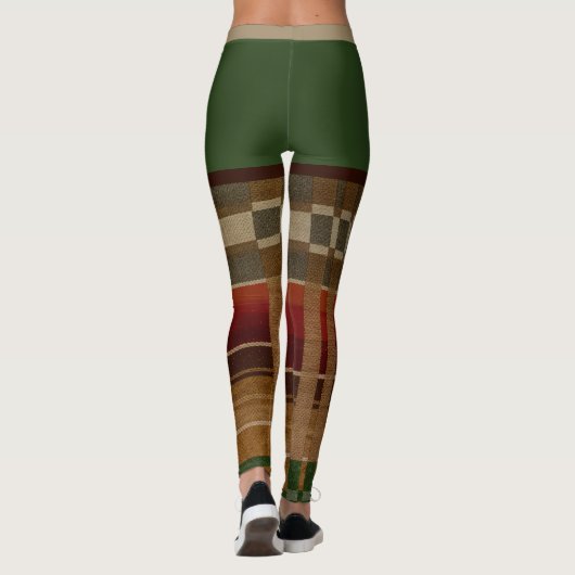 LEGGINGS - GRÜNE SALSA (Rückseite)