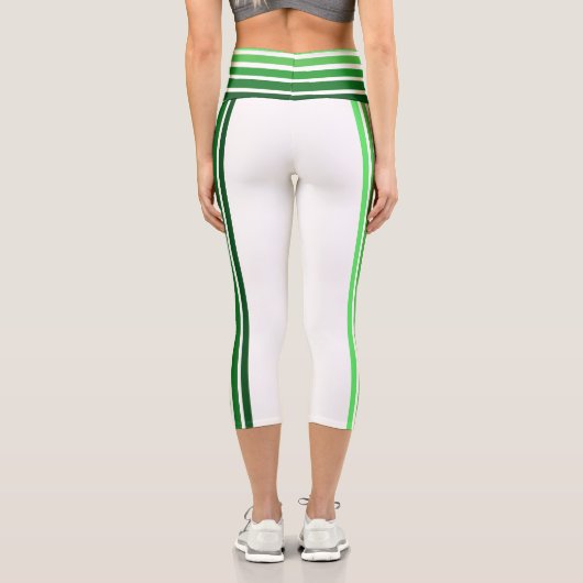 Leggings - Grüne Streifen (Rückseite)