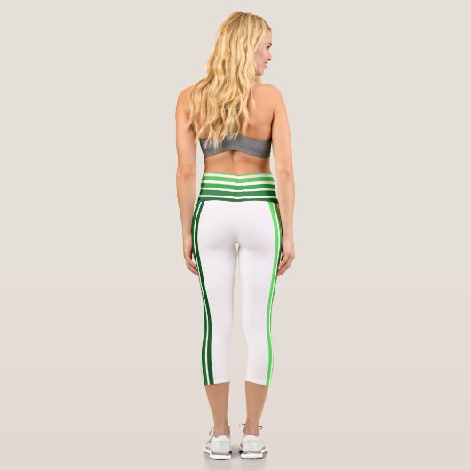 Leggings - Grüne Streifen (Rückseite)