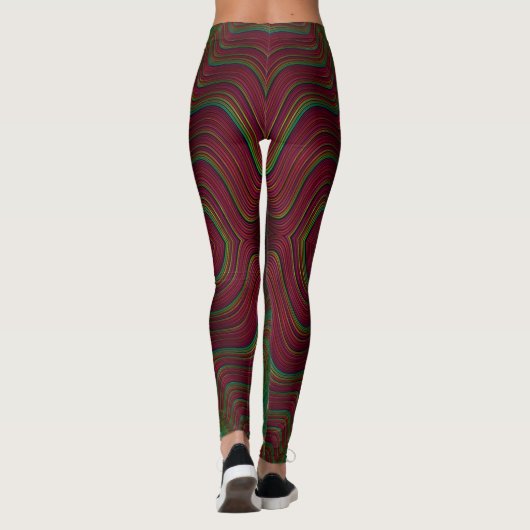 Leggings ~grüne Weihnachten (Rückseite)