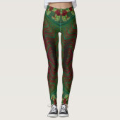 Leggings ~grüne Weihnachten (Vorderseite)