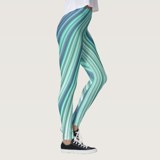 Leggings ~ grünes blaues Aqua ~ Original (Rechts)
