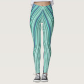 Leggings ~ grünes blaues Aqua ~ Original (Vorderseite)