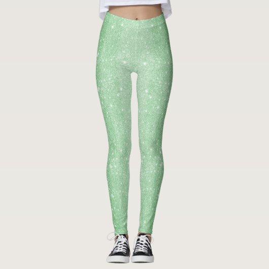 Leggings - grünes Ombre (Vorderseite)