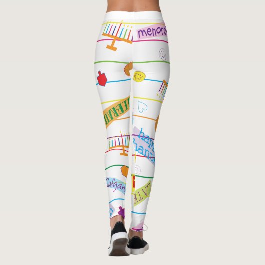 Leggings Hanukkah Design (Rückseite)