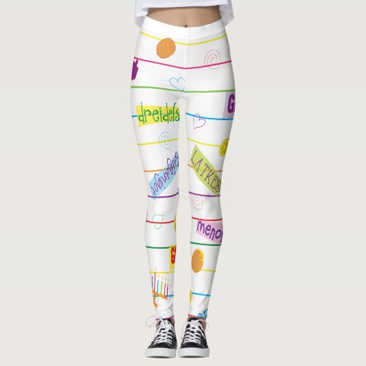 Leggings Hanukkah Design (Vorderseite)