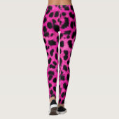 Leggings/heißes Rosa-Leopard-Druck Leggings (Rückseite)