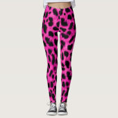 Leggings/heißes Rosa-Leopard-Druck Leggings (Vorderseite)
