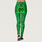 Leggings ~ hellgrün schwarz ~ Original (Rückseite)