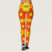 Leggings ~ Hellrotes Gelbgrün ~ Original (Rückseite)