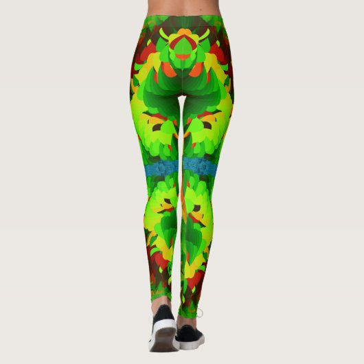 Leggings Herbstfarben (Rückseite)
