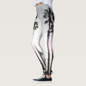 Leggings - Hinterbeleuchtete Palmen (Links)