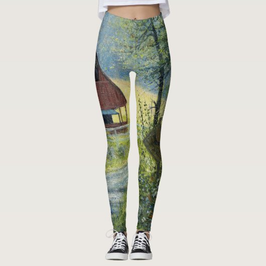 Leggings "Hirschüberquerung" (Vorderseite)