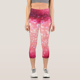 Leggings Hochgebrannte Capris - Sparkle Herzen
