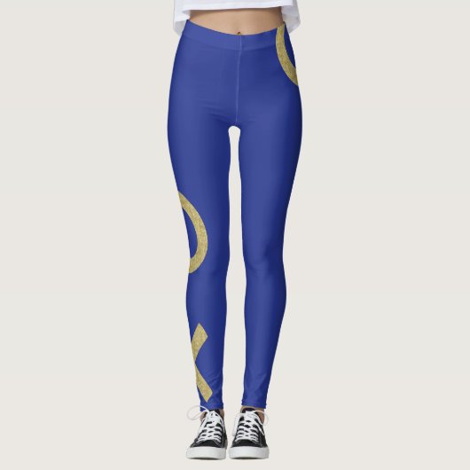 Leggings Hugs & Kisses Design (Vorderseite)