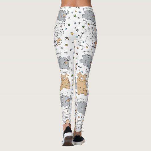Leggings Hunde-Design (Rückseite)