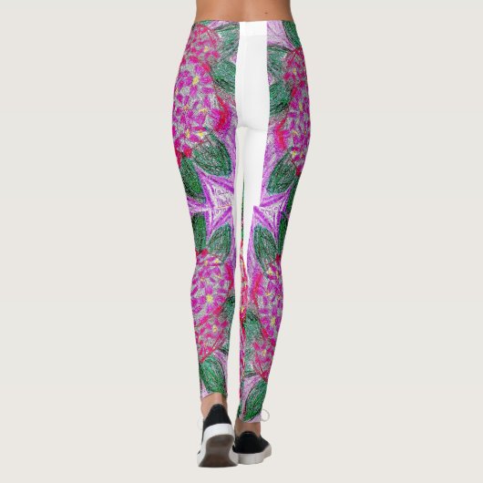 Leggings Hydrangeas (Rückseite)
