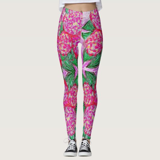 Leggings Hydrangeas (Vorderseite)