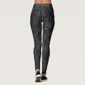 Leggings IHRE NAMEN Black Paisley Trainingsgeräte (Rückseite)