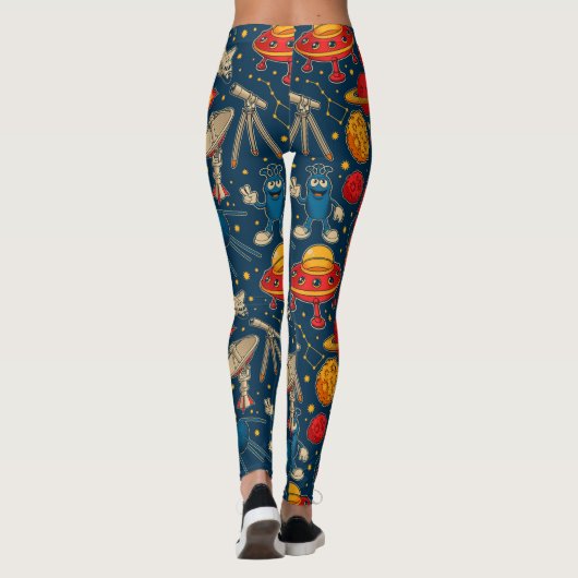 Leggings im coolen Weltraum (Rückseite)