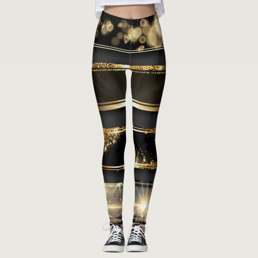 Leggings im Goldstil (Vorderseite)