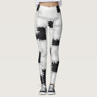 Leggings im klassischen Stil mit grober Steppnaht