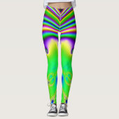 Leggings im lustigen Regenbogenstil (Vorderseite)