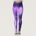 Leggings im Power des Nachtthunders<br><div class="desc">Moderne und originelle Leggings im Power des Nachttauchers. Blitze am lila Himmel</div>